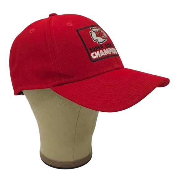 Kansas City Chiefs Super Bowl LVII Champions Strapback Cap Trucker Baseball Hat - Picture 3 of 15